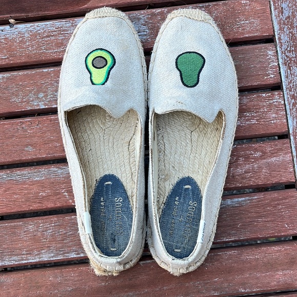 Soludos X Jason Polan Avocado Espadrille/ Slip On Loafers - Picture 5 of 7